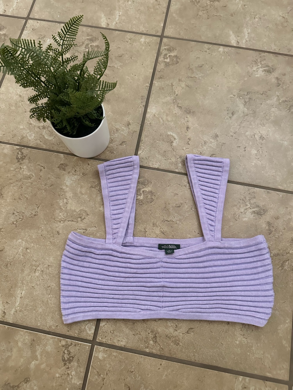 LAVENDER KNIT TANK
